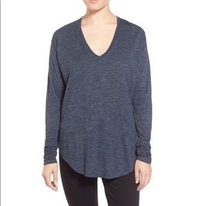 Madewell  -S- Heathered Anthem Blue long sleeve